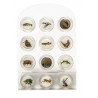 Bouchon verre Vinolok decor CHASSE et PECHE + presentoir
