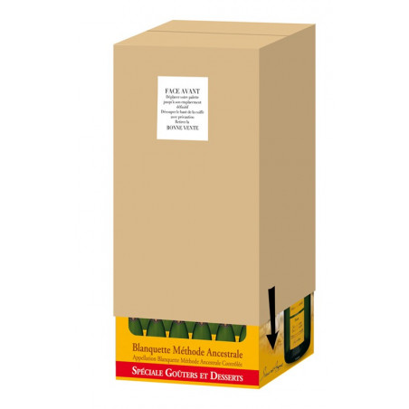 Coiffe de protection pour box 1/4 de palette EB Ecru
