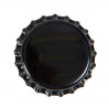 Capsule noire couronne metal   liner en PVC transparent