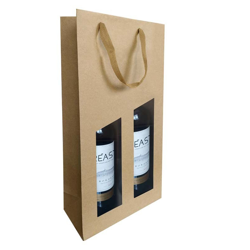 SAC SEDUCTION AvFen 2BLLE ECRU KRAFT 190 95X385mm