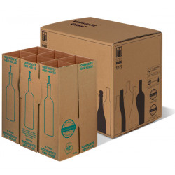 Carton expédition 12 bouteilles 75cl agréé UPS + calage