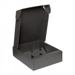 Coffret noir 3 bouteilles décor JOYEUSES FÊTES (+calage)