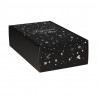 Coffret noir 2 bouteilles décor JOYEUSES FÊTES (+calage)