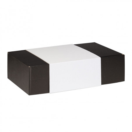 Fourreau blanc neutre pour coffret 2 bouteilles