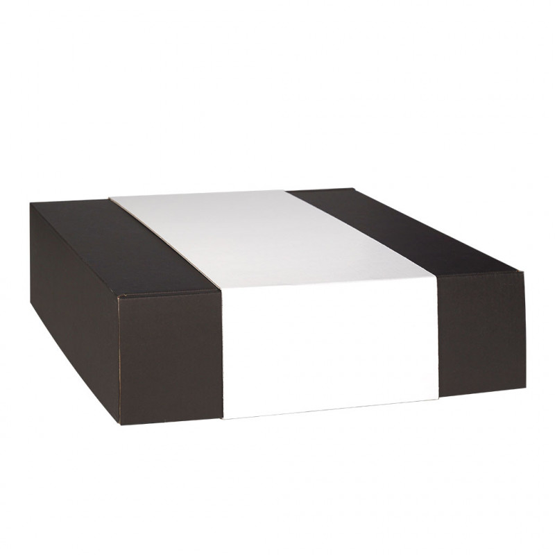 Fourreau blanc neutre pour coffret 3 bouteilles