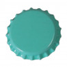 Lot 10000 capsules turquoises couronne métal liner transparent sans PVC