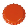 Lot 10000 capsules Oranges couronne métal + liner transparent sans PVC