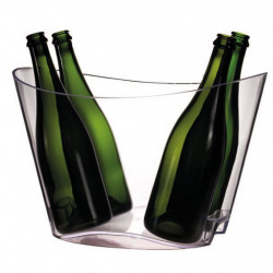 vasque pour 4 bouteilles transparente