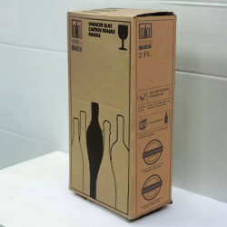 2394 carton expédition 2 bouteilles avec calages agréé UPS