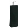 Sac kraft Verge noir 1 bouteille