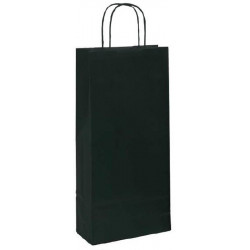 Sac kraft Verge noir 2 blles