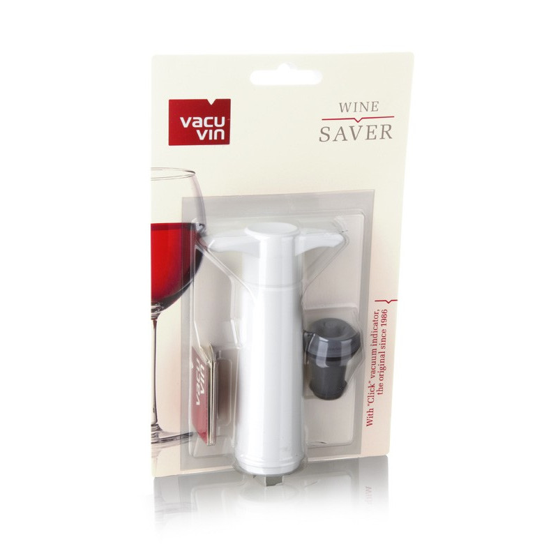 Vacuvin 1 pompe blanche et 1 bouchon Giftpack
